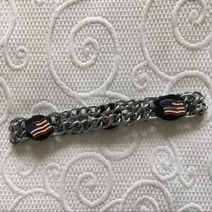 Biker Cuban Chain Patriotic Choker